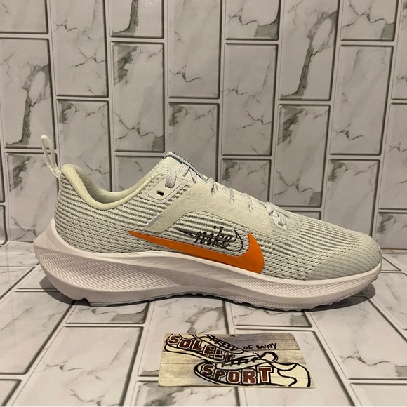 New Nike Air Zoom Pegasus 40 Premium White Blue Orange Red Running Shoes - Picture 8 of 13